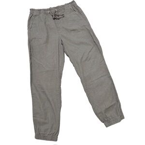 Social Standard by Sanctuary Green Linen Blend Solstice Jogger Pant Size Large